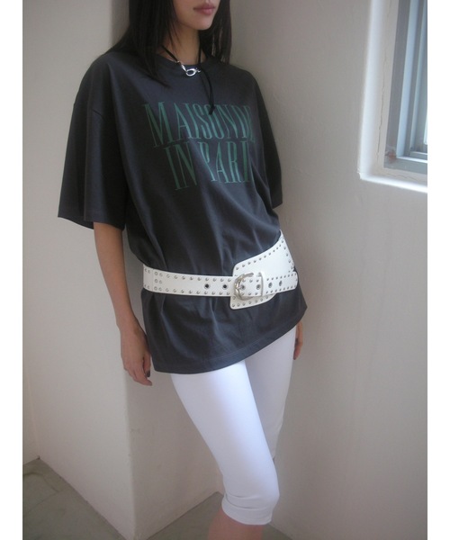 Didot.showroom（ディドット ショールーム）の「"IN PARIS" TEE（Tシャツ/カットソー・レディース・ホワイト/チャコールグレー/ヘザーグレー・FREE）」の13枚目の写真