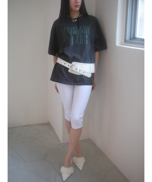 Didot.showroom（ディドット ショールーム）の「"IN PARIS" TEE（Tシャツ/カットソー・レディース・ホワイト/チャコールグレー/ヘザーグレー・FREE）」の14枚目の写真