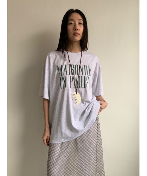 Didot.showroom（ディドット ショールーム）の「"IN PARIS" TEE（Tシャツ/カットソー・レディース・ホワイト/チャコールグレー/ヘザーグレー・FREE）」の15枚目の写真