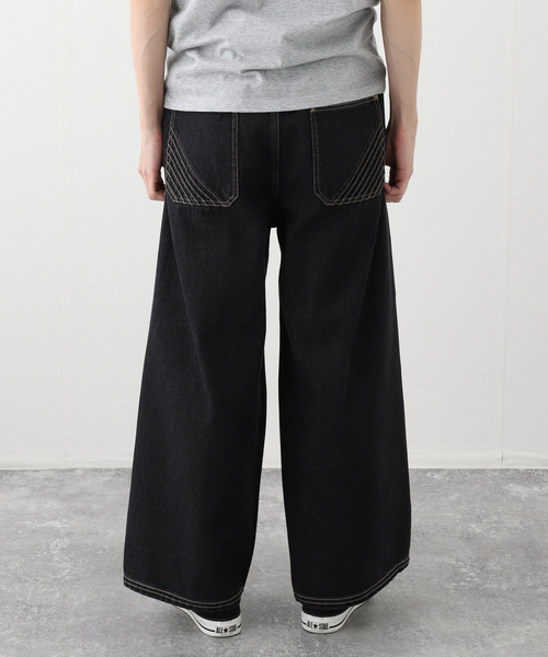 PARANOID(パラノイド)の「【PARANOID / パラノイド】タタミ バギー デニム(デニムパンツ・メンズ・グリーン/ブラック・LARGE/MEDIUM/SMALL)」の4枚目の写真