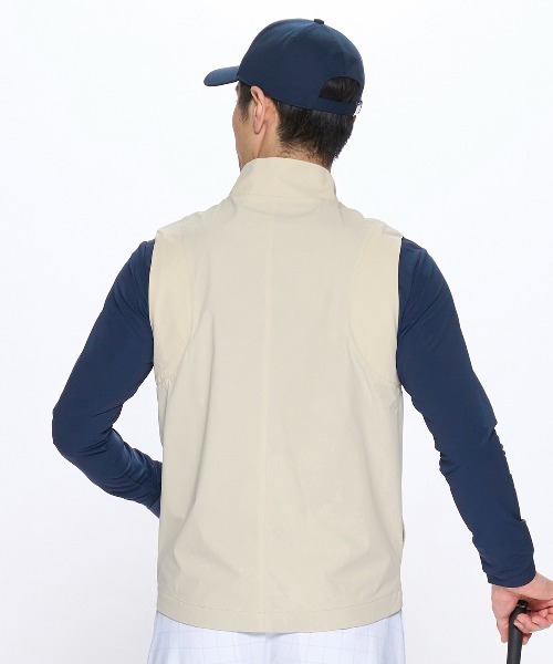 le coq sportif GOLF（ルコックスポルティフゴルフ）の「【NEW BASIC】2WAYブルゾン（ブルゾン・メンズ・ベージュ/ネイビー・M/L/XL/3L）」の7枚目の写真