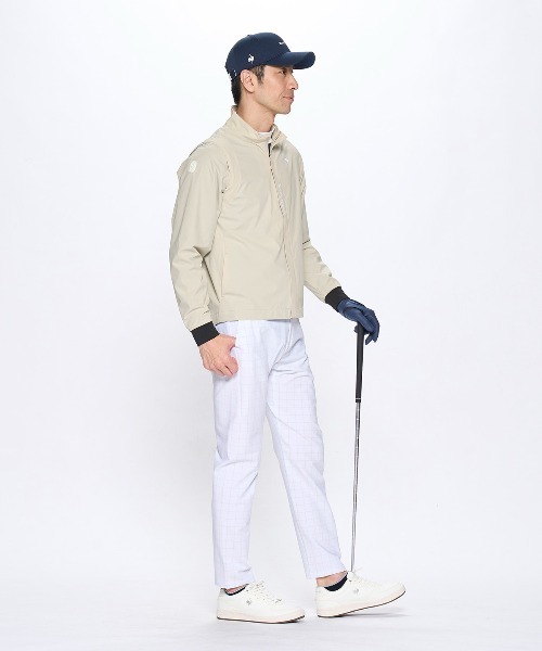 le coq sportif GOLF（ルコックスポルティフゴルフ）の「【NEW BASIC】2WAYブルゾン（ブルゾン・メンズ・ベージュ/ネイビー・M/L/XL/3L）」の12枚目の写真