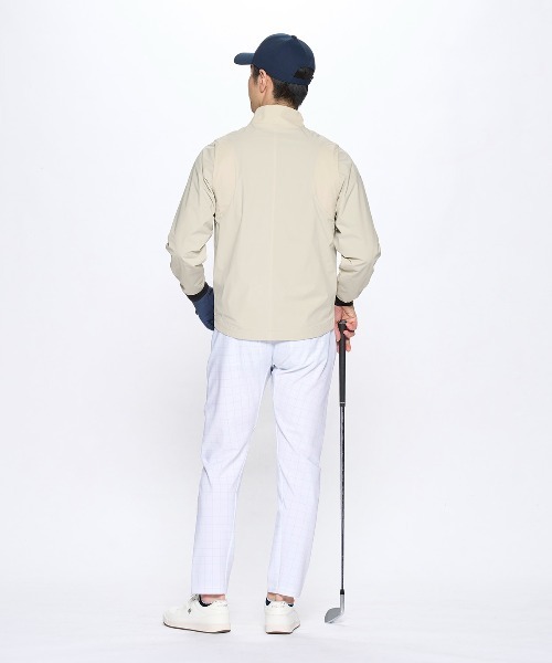 le coq sportif GOLF（ルコックスポルティフゴルフ）の「【NEW BASIC】2WAYブルゾン（ブルゾン・メンズ・ベージュ/ネイビー・M/L/XL/3L）」の13枚目の写真