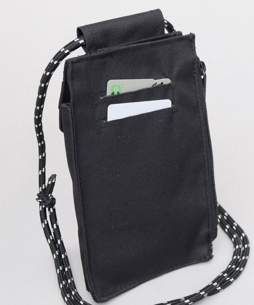 GERRY（ジェリー）の「撥水加工 リサイクルポリエステル（REPREVE） スマホ マルチミニショルダーバッグ（ショルダーバッグ・メンズ・マルチ/ブラック/ベージュ/グレー・FREE）」の13枚目の写真