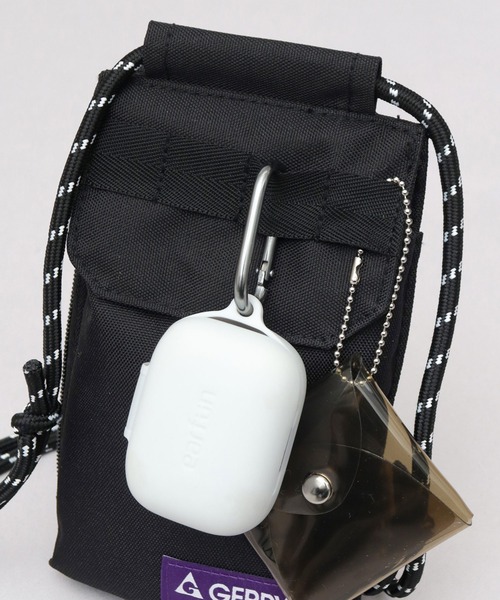 GERRY（ジェリー）の「撥水加工 リサイクルポリエステル（REPREVE） スマホ マルチミニショルダーバッグ（ショルダーバッグ・メンズ・マルチ/ブラック/ベージュ/グレー・FREE）」の11枚目の写真