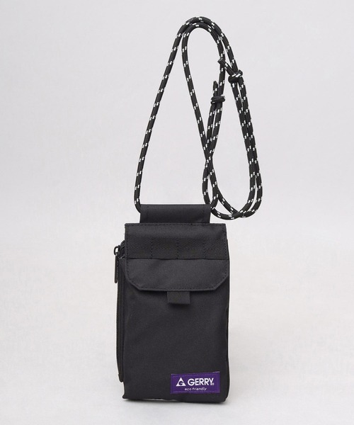 GERRY（ジェリー）の「撥水加工 リサイクルポリエステル（REPREVE） スマホ マルチミニショルダーバッグ（ショルダーバッグ・メンズ・マルチ/ブラック/ベージュ/グレー・FREE）」の8枚目の写真