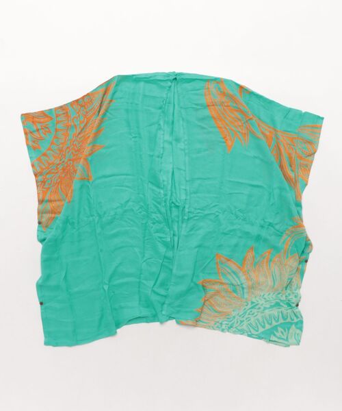 チャイハネ（チャイハネ）の「【チャイハネ】グラリスUVパレオストール 巾着ポーチ付き（ストール/ショール・レディース・ベージュ/マスタード/ライトグレー/レンガ/ブラック/ターコイズブルー・FREE）」の4枚目の写真