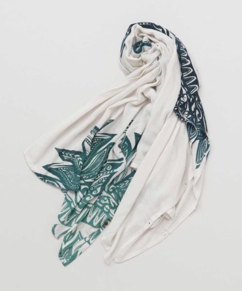 チャイハネ（チャイハネ）の「【チャイハネ】グラリスUVパレオストール 巾着ポーチ付き（ストール/ショール・レディース・ベージュ/マスタード/ライトグレー/レンガ/ブラック/ターコイズブルー・FREE）」の10枚目の写真