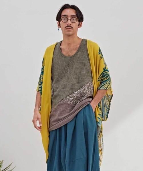 チャイハネ（チャイハネ）の「【チャイハネ】グラリスUVパレオストール 巾着ポーチ付き（ストール/ショール・レディース・ベージュ/マスタード/ライトグレー/レンガ/ブラック/ターコイズブルー・FREE）」の12枚目の写真