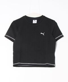 国内配送★PUMA★リボン スリム ショート Tシャツ 可愛い3色 国内配送☆PUMA☆リボン スリム ショート Tシャツ 可愛い3色