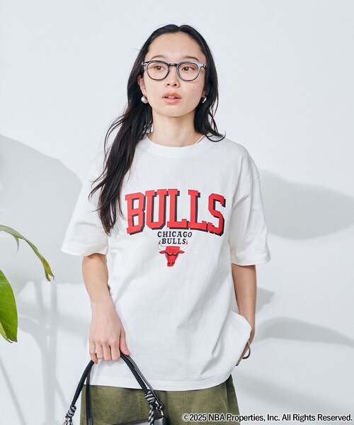 coen（コーエン）の「NBA別注 ロゴプリントTシャツ（Tシャツ/カットソー・レディース・オフホワイト/ライトブルー/ライトグレー/レッド/ダークグレー/イエロー・M/L）」の7枚目の写真