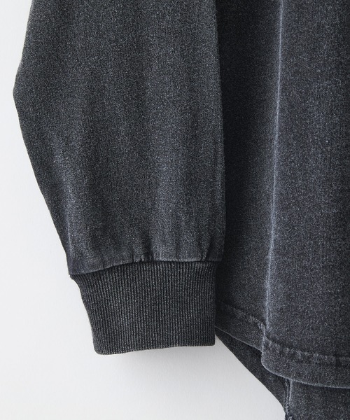 fort point(フォーポイント)の「【UNDER WRAPS/アンダーラップス】インディゴ刺繍 オーバーサイズロンT(Tシャツ/カットソー・レディース・ブラック/クリアブルー/ブルー・LARGE/MEDIUM)」の7枚目の写真
