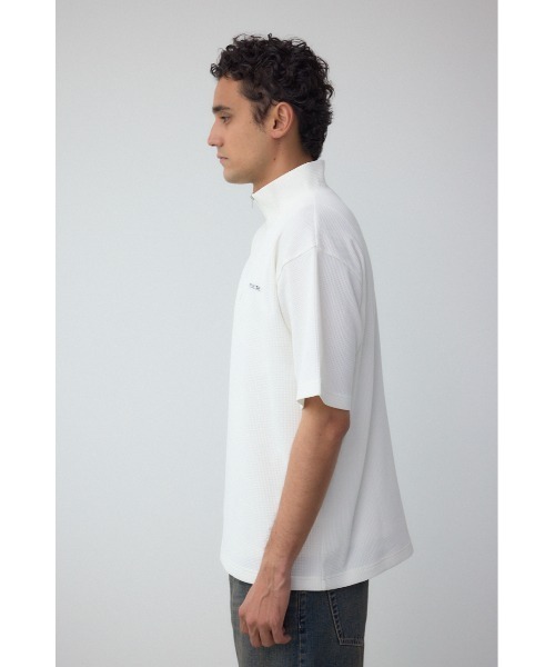 AZUL by moussy(アズールバイマウジー)の「ワッフルハーフジッププルオーバー(スウェット・メンズ・ホワイト/グリーン/グレー/ブラック・MEDIUM/LARGE)」の10枚目の写真