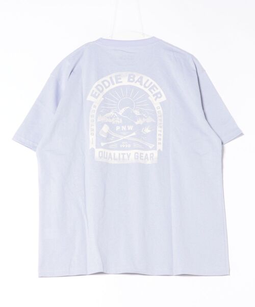 Eddie Bauer（エディーバウアー）の「グラフィックプリント Tシャツ（Tシャツ/カットソー・メンズ・ホワイト系2/ライトパープル/セージグリーン/ネイビー/ブラウン/ブラック/ホワイト系1/コーラル・L/M/XXL/XL/S）」の10枚目の写真