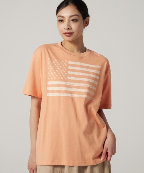 Eddie Bauer（エディーバウアー）の「グラフィックプリント Tシャツ（Tシャツ/カットソー・メンズ・ホワイト系2/ライトパープル/セージグリーン/ネイビー/ブラウン/ブラック/ホワイト系1/コーラル・L/M/XXL/XL/S）」の8枚目の写真