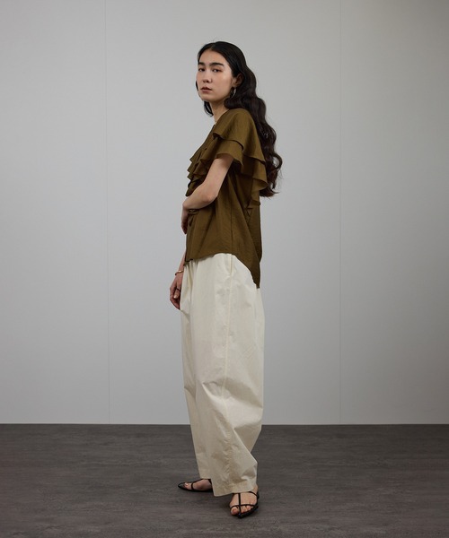 ゆな新品サロンアダムエロペカービーカーゴパンツ【撥水加工・洗える】 SALON adam et rope'（サロン アダム エ ロペ） カーゴパンツ