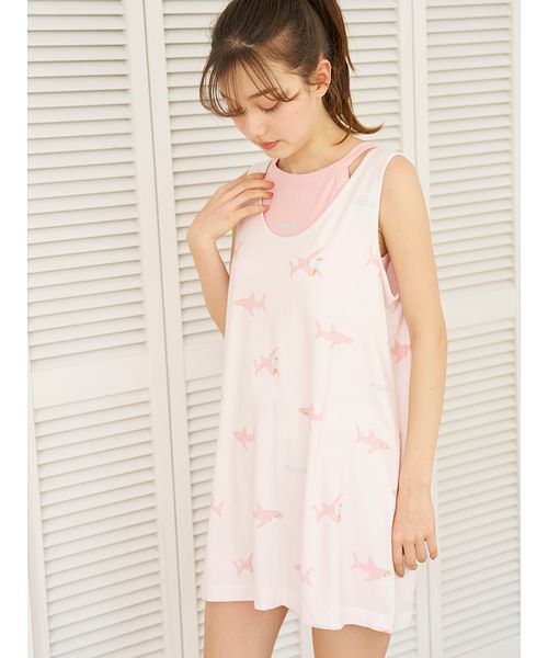 新品タグ付】ジェラートピケ ルームウェア ロングワンピース 花