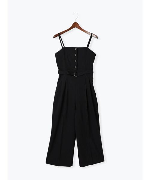 Te chichi TERRASSE（テチチテラス）の「フロントボタンサロペット《2025spring catalog item》（サロペット/オーバーオール・レディース・モカ/オフホワイト/ブラック・F）」の10枚目の写真