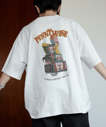 neos | 【neos】PENNY WISE ペニーワイズ ルーズシルエット ビンテージライク ユーズド風 プリント Tシャツ メンズ レディース ユニセックス(Tシャツ/カットソー)