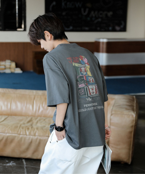neos（ネオス）の「【neos】PENNY WISE ペニーワイズ ルーズシルエット ビンテージライク ユーズド風 プリント Tシャツ（Tシャツ/カットソー・メンズ・ホワイト系1/ホワイト系2/グレー系2/グレー系1・X-LARGE/LARGE/MEDIUM）」の19枚目の写真