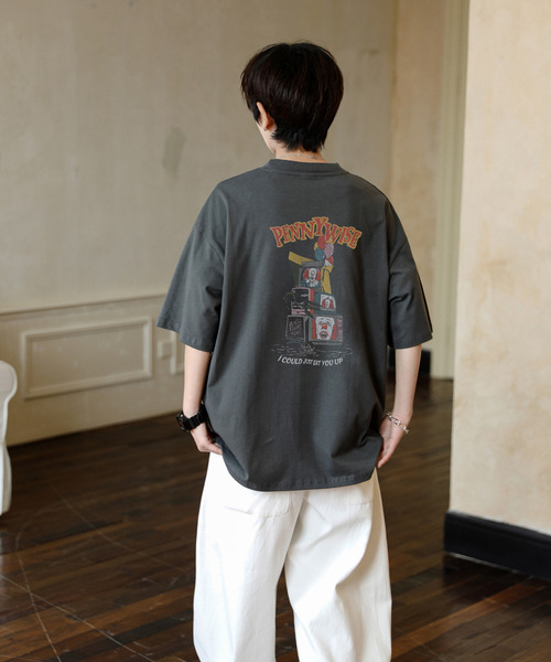neos(ネオス)の「【neos】PENNY WISE ペニーワイズ ルーズシルエット ビンテージライク ユーズド風 プリント Tシャツ メンズ レディース ユニセックス(Tシャツ/カットソー・メンズ・ホワイト系1/ホワイト系2/グレー系2/グレー系1・X-LARGE/LARGE/MEDIUM)」の11枚目の写真