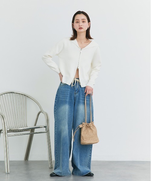 ad thie(アドティエ)の「バケット ショルダーバッグ(ショルダーバッグ・レディース・シルバー/ブラック/ベージュ・FREE)」の12枚目の写真