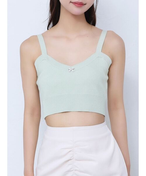 EATME（イートミー）の「リボンボタンデザインアンサンブル（ニット/セーター・レディース・グリーン/イエロー/ブルー・FREE）」の13枚目の写真