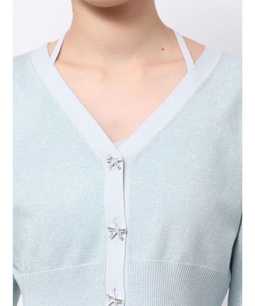 EATME（イートミー）の「リボンボタンデザインアンサンブル（ニット/セーター・レディース・グリーン/イエロー/ブルー・FREE）」の17枚目の写真