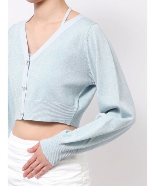 EATME（イートミー）の「リボンボタンデザインアンサンブル（ニット/セーター・レディース・グリーン/イエロー/ブルー・FREE）」の18枚目の写真