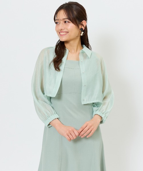 セール】シアーシャツ＆ワンピースSET（セットアップ）｜AND