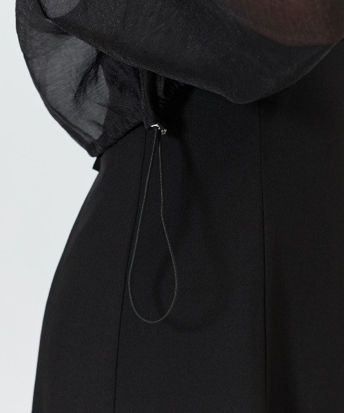 AND COUTURE(アンドクチュール)の「シアーシャツ&ワンピースSET(セットアップ・レディース・ブラック/ミント/ピンク・FREE)」の14枚目の写真