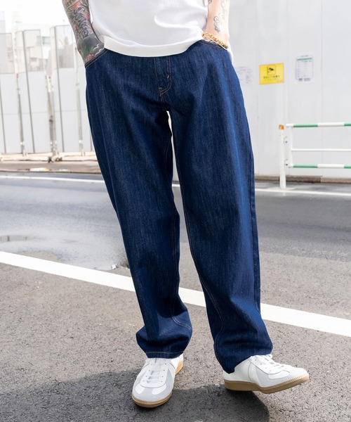 ジーンズ mp12578-Geometric Puffy Jacquard Denim Pants デニムパンツ メンズ fashion denim pants デニムパンツ CAMBIO｜mp12578-Geometric Puffy