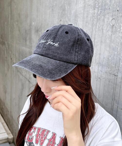 INGNI（イング）の「ヴィンテージウォッシュドキャップ（キャップ・レディース・ブラック/ブルー/ベージュ・ONE SIZE）」の18枚目の写真