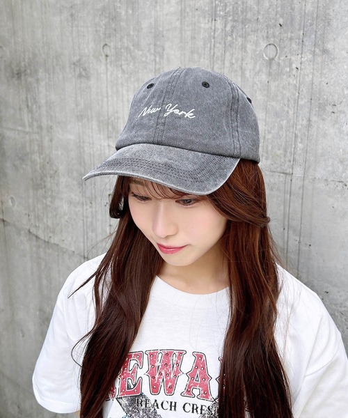 INGNI（イング）の「ヴィンテージウォッシュドキャップ（キャップ・レディース・ブラック/ブルー/ベージュ・ONE SIZE）」の19枚目の写真