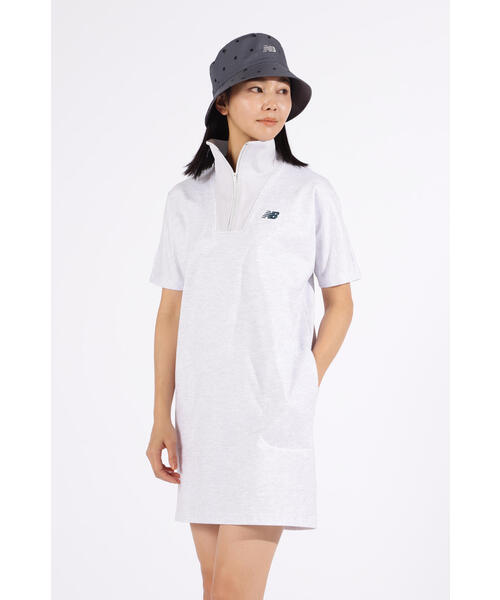 2025年春夏ニューバランスストレッチ スウェット ハーフ ジップワンピース セール】【new balance golf】ストレッチ スウェット ハーフ