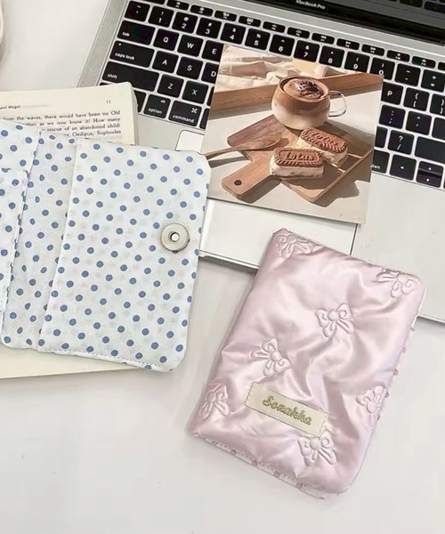 Port（ポート）の「【 Port / ポート 】 メタリック キルティング リボン パスポートケース / マルチケース_（パスポートケース・レディース・ホワイト/シルバー/ピンク・FREE）」の8枚目の写真