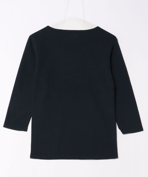 HOLLYWOOD RANCH MARKET（ハリウッドランチマーケット）の「ストレッチフライス ボートネック ハーフスリーブ Tシャツ ウイメンズ（Tシャツ/カットソー・レディース・ナチュラル/グレー/セージグリーン/ホワイト/ダークネイビー/ブラック・SMALL/MEDIUM/LARGE/X-LARGE）」の10枚目の写真