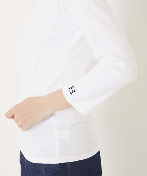 ストレッチフライス ボートネック ハーフスリーブ Tシャツ