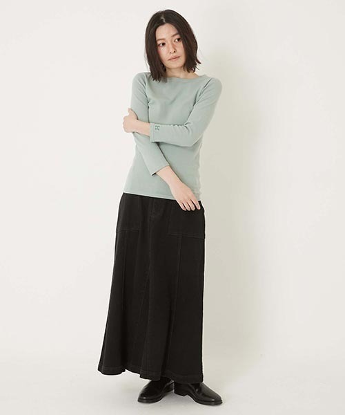 tシャツ ストレッチフライス ボートネック ハーフスリーブ Tシャツ ウイメンズ レディース ストレッチフライス ボートネック ハーフスリーブ Tシャツ