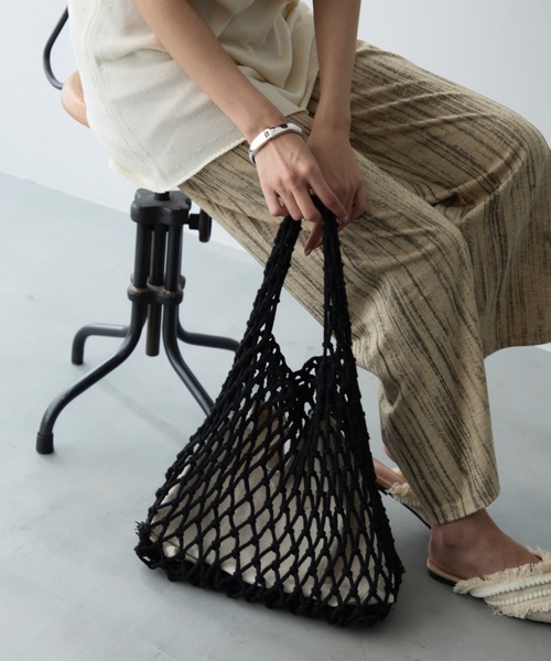 セール】メッシュトライアングルバッグ【バッグinバッグ付】（トート