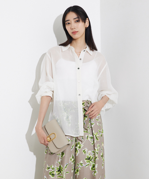 ブラウス シャツ ソフトオーガンジーシアーシャツ/夏服 レディース URBAN RESEARCH（アーバンリサーチ）の「ソフトオーガンジー