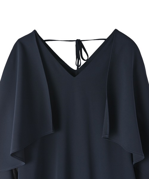 marjour(マージュール)の「RUFFLE DRESS(ワンピース・レディース・ネイビー/ブラック・M)」の5枚目の写真