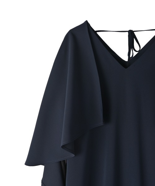 marjour(マージュール)の「RUFFLE DRESS(ワンピース・レディース・ネイビー/ブラック・M)」の6枚目の写真