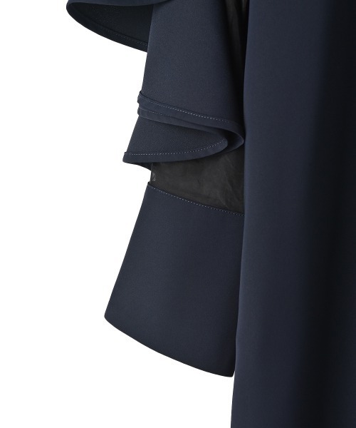 marjour(マージュール)の「RUFFLE DRESS(ワンピース・レディース・ネイビー/ブラック・M)」の8枚目の写真