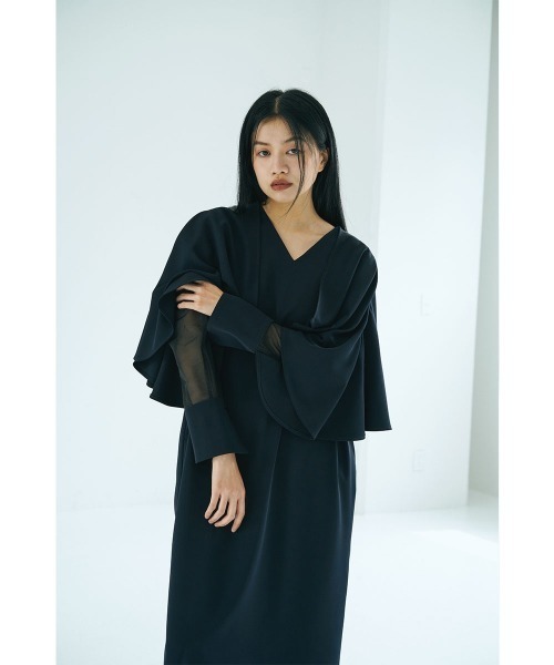 marjour（マージュール）の「RUFFLE DRESS（ワンピース・レディース・ネイビー/ブラック・M）」の14枚目の写真