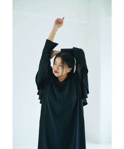 marjour（マージュール）の「RUFFLE DRESS（ワンピース・レディース・ネイビー/ブラック・M）」の17枚目の写真