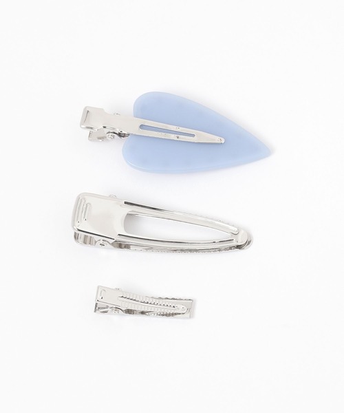 niko and...（ニコアンド）の「ハート3SETヘアクリップ（バレッタ/ヘアクリップ・レディース・グリーン/アイボリー/ライトブルー・0）」の4枚目の写真