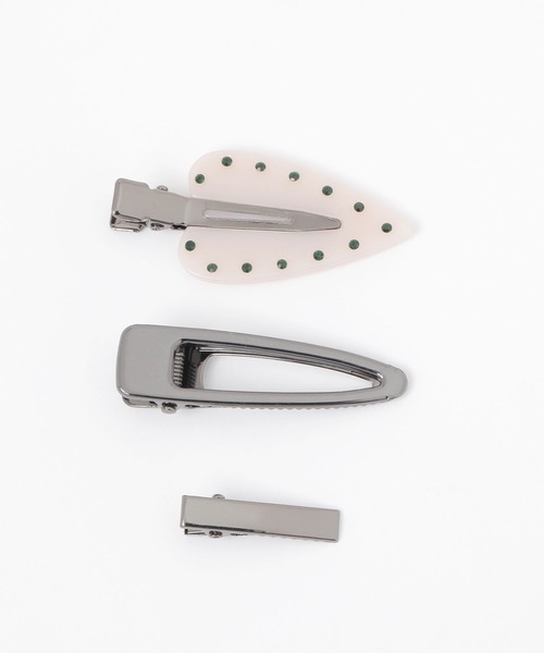 niko and...（ニコアンド）の「ハート3SETヘアクリップ（バレッタ/ヘアクリップ・レディース・グリーン/アイボリー/ライトブルー・0）」の6枚目の写真