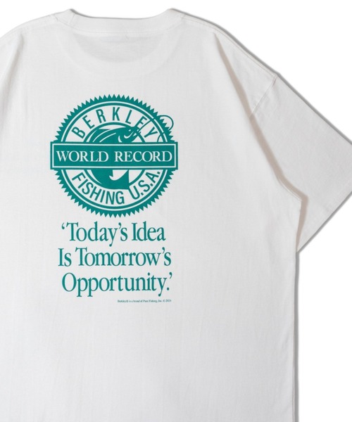 Russell Athletic(ラッセルアスレティック)の「RUSSELLxBERKLEY TODAYS IDEA HEAVY COTTON JERSEY S/S T(Tシャツ/カットソー・メンズ・ホワイト/ブラック・M/L/XL)」の1枚目の写真