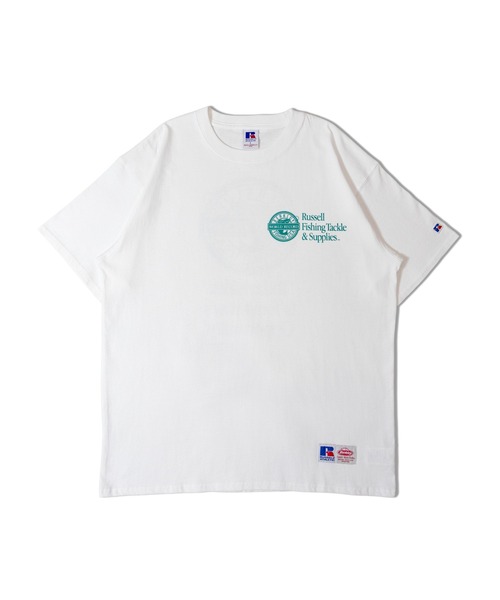 Russell Athletic(ラッセルアスレティック)の「RUSSELLxBERKLEY TODAYS IDEA HEAVY COTTON JERSEY S/S T(Tシャツ/カットソー・メンズ・ホワイト/ブラック・M/L/XL)」の3枚目の写真